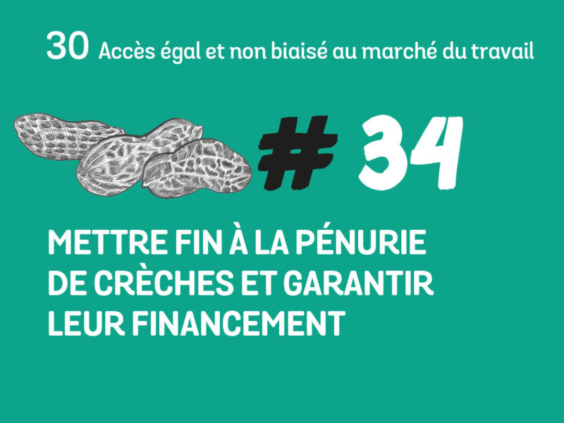 34 Mettre fin à la pénurie de crèches et garantir leur financement